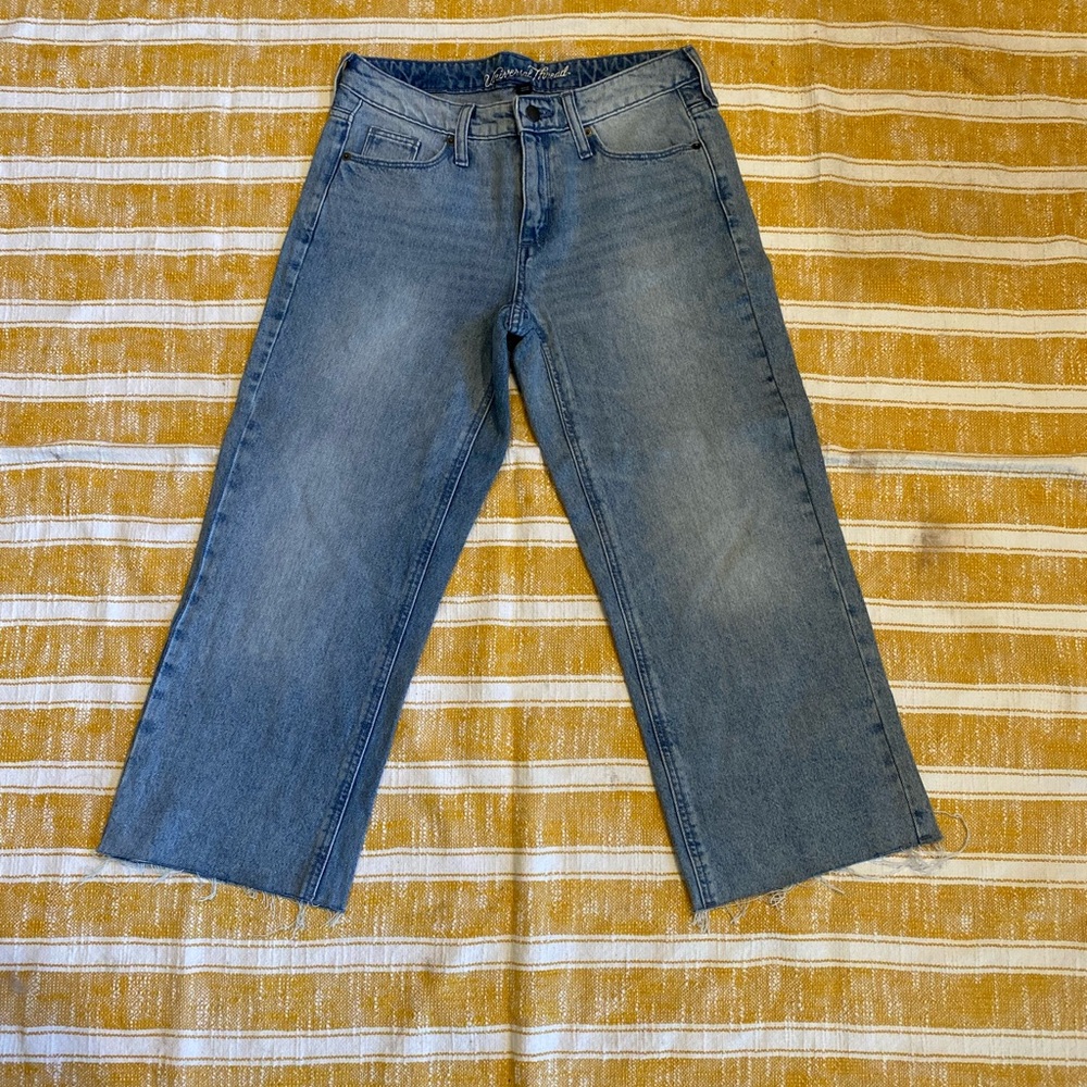 Universal Thread High Rise Wide Leg Crop Jeans